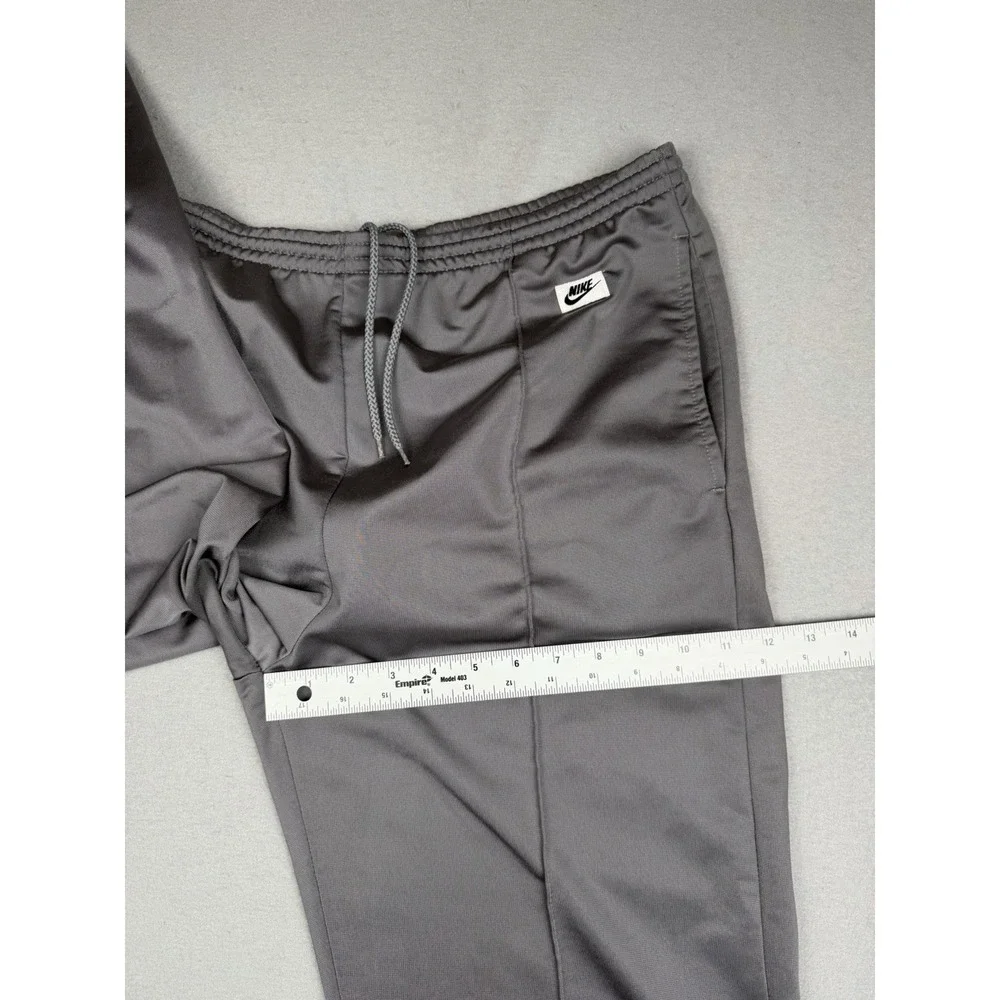 Rare Vintage NIKE Spell Out Box Logo Patch Athletic Track Pants 80s 90s Gray L